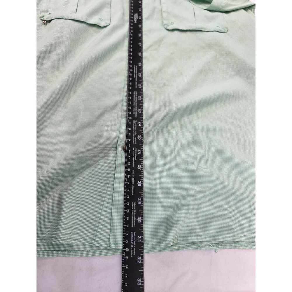 Magellan Outdoors Fish Gear Shirt Mens Large Green Gingham Angler Fit MagWick L - Picture 8 of 8